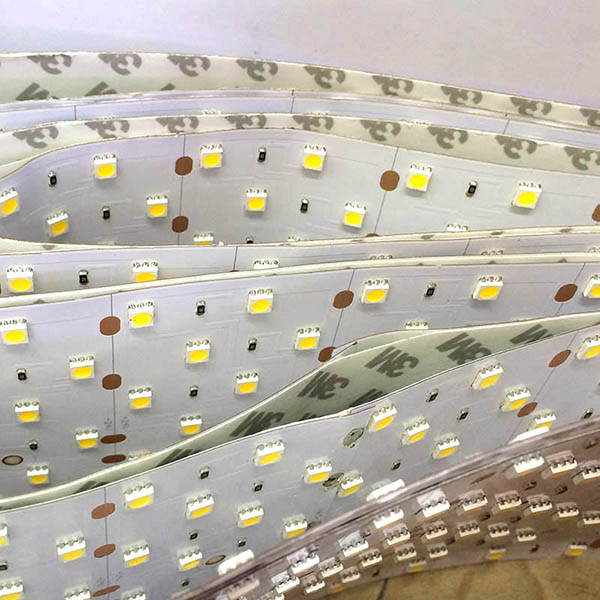 SuperlightingLED Seven Rows The World s Brightest Engineering Lighting DC24V 5050SMD 320LEDs Width 0.39ft Flexible LED Strips 3.28 per Reel Sample
